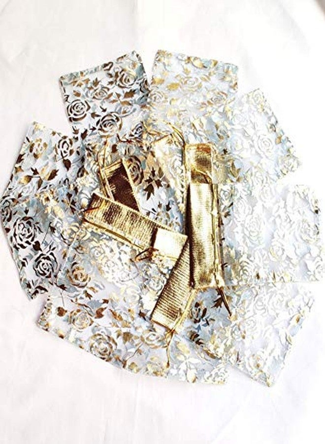 Parakh Gift Wrapping Transparent & Golden Potli (Set of 1) - Image 5